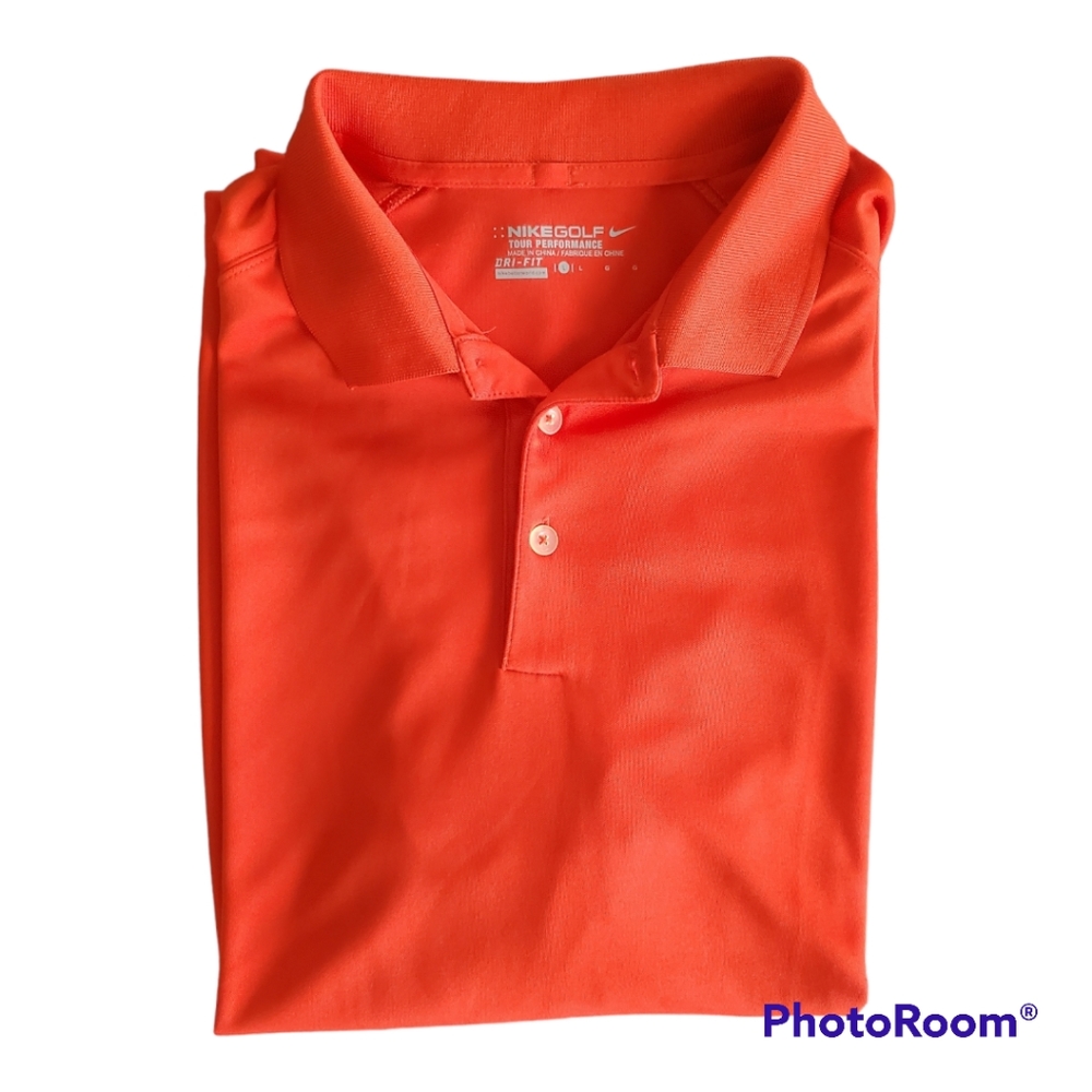 Men's Nike Tour Performance Dri-Fit Golf Polo Red